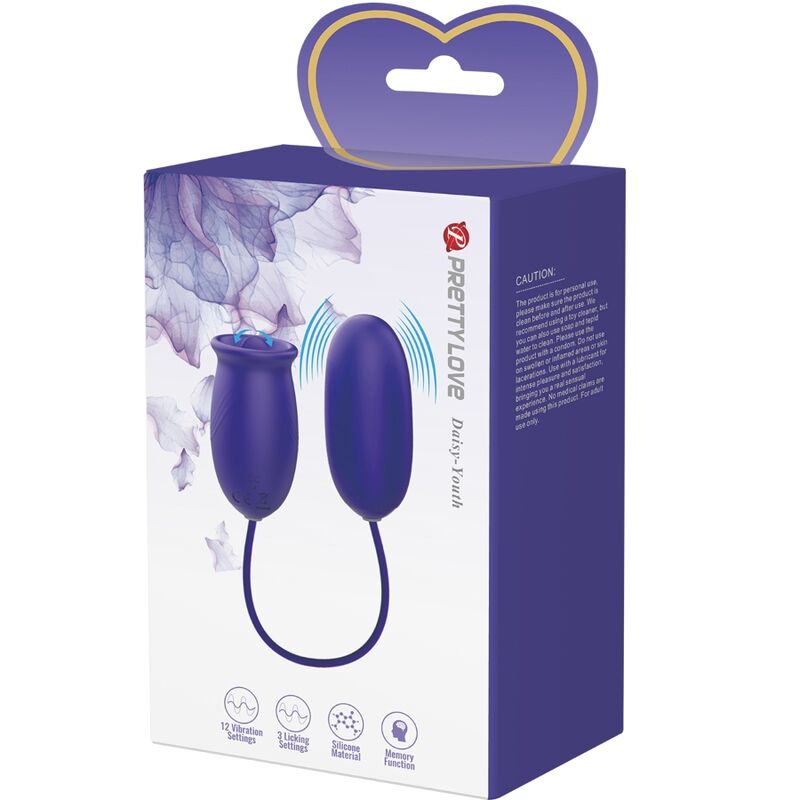 PRETTY LOVE - DAISY YOUTH VIOLET RECHARGEABLE VIBRATOR STIMULATOR