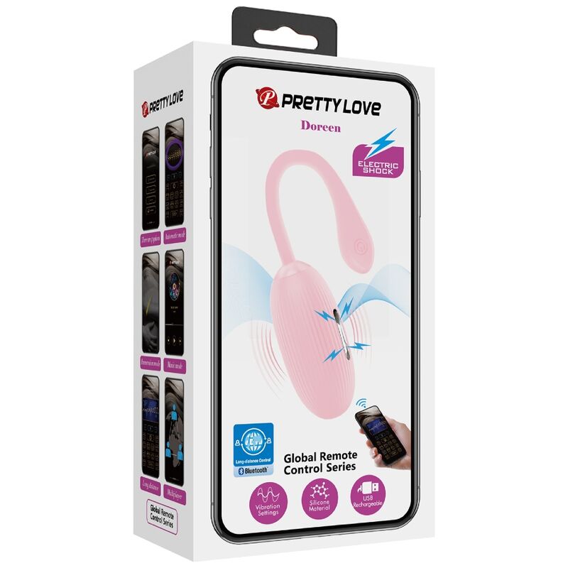 PRETTY LOVE - DOREEN PINK RECHARGEABLE VIBRATING EGG