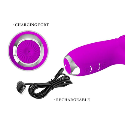 PRETTY LOVE - DOROTHY PURPLE RECHARGEABLE RABBIT VIBRATOR