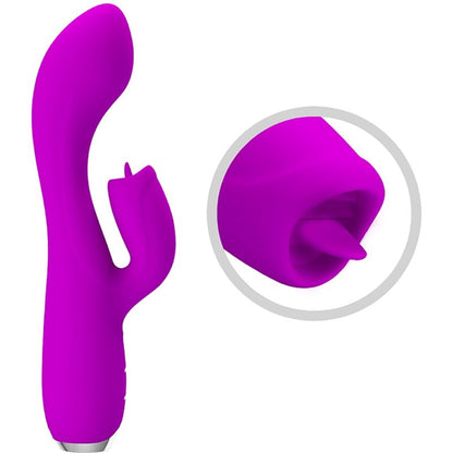 PRETTY LOVE - GLORIA RECHARGEABLE RABBIT VIBRATOR-WATERPROOF PURPLE