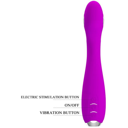 PRETTY LOVE - HECTOR VIBRATEUR ÉLECTROCHOC RECHARGEABLE ETANCHE VIOLET