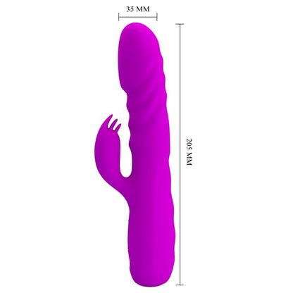 PRETTY LOVE - MELANIE PURPLE RECHARGEABLE RABBIT VIBRATOR