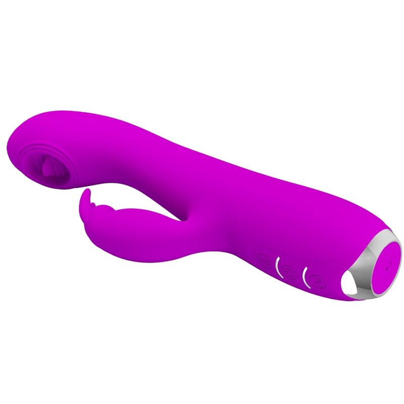 PRETTY LOVE - VIBRADOR RECARGABLE RACHEL CON SUCTOR MORADO