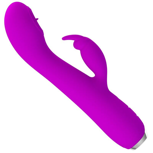 PRETTY LOVE - VIBRADOR RECARGABLE RACHEL CON SUCTOR MORADO