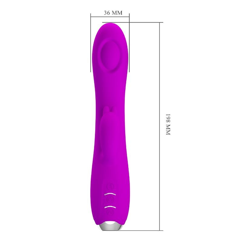 PRETTY LOVE - VIBRATEUR-SUCCION RECHARGEABLE REGINA VIOLET