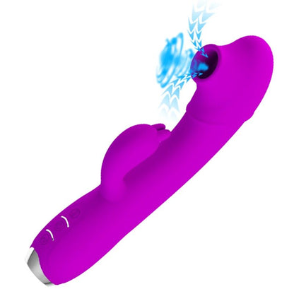 PRETTY LOVE - VIBRATEUR-SUCCION RECHARGEABLE REGINA VIOLET