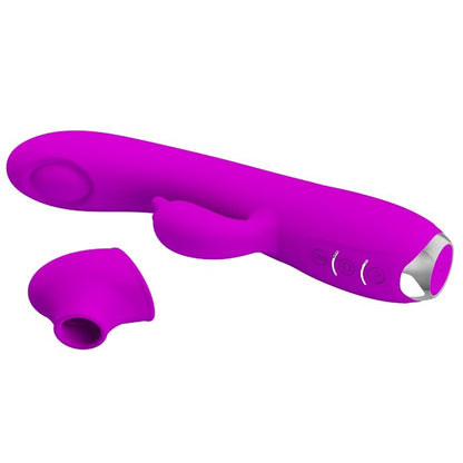 PRETTY LOVE - VIBRATEUR-SUCCION RECHARGEABLE REGINA VIOLET