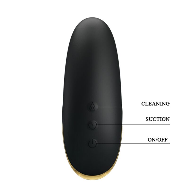 PRETTY LOVE - BLACK RECHARGEABLE LUXURY SUCTION MASSAGER