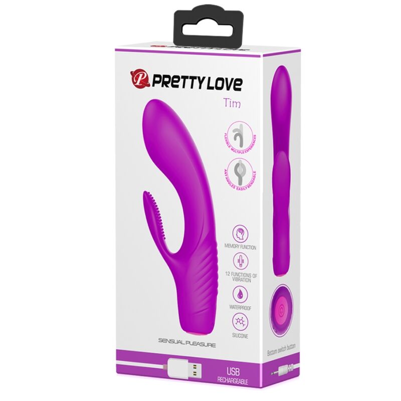 PRETTY LOVE - VIBRADOR RECARGABLE TIM PURPLE