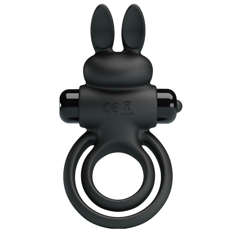 PRETTY LOVE - VIBRATOR III RABBIT RING FOR BLACK PENIS