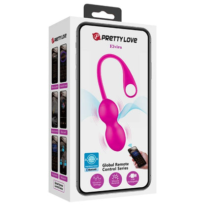 PRETTY LOVE - ELVIRA PINK RECHARGEABLE VIBRATING BALLS