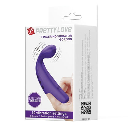 PRETTY LOVE - VIBRATEUR DE DOIGT RECHARGEABLE VIOLET GORGON