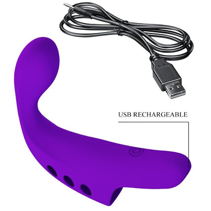 PRETTY LOVE - VIBRATEUR DE DOIGT RECHARGEABLE VIOLET GORGON