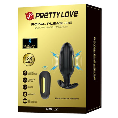 PRETTY LOVE - KELLY PLUG VIBRATEUR ANAL RECHARGEABLE NOIR