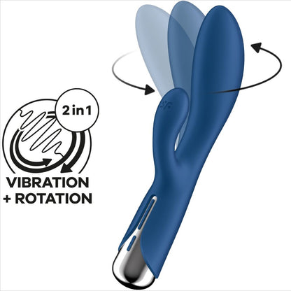 SATISFYER - SPINNING RABBIT 1 CLITORIS AND RED G-SPOT STIMULATION