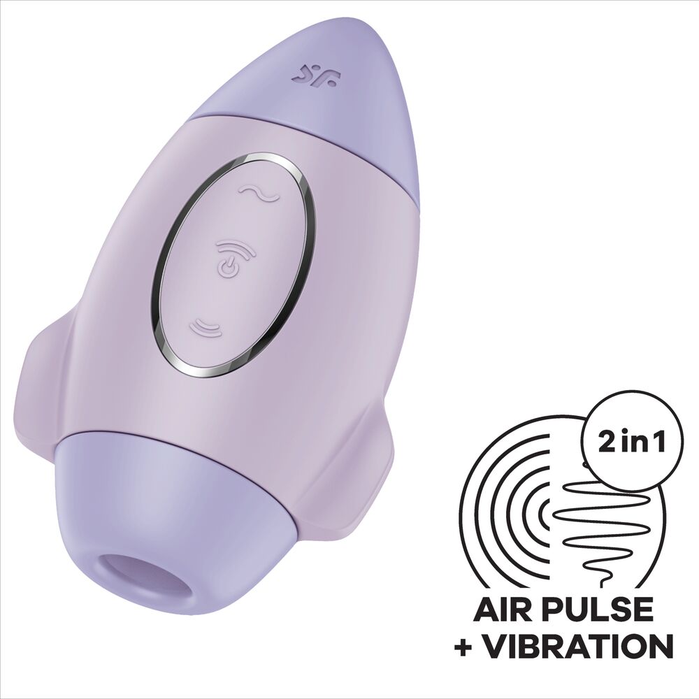 SATISFYER - MISSION CONTROL LILAC SMALL DOUBLE IMPULSE VIBRATOR