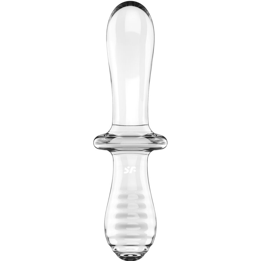 SATISFYER - DOUBLE DILDO CRISTAL TRANSPARENT