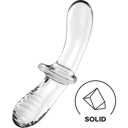 SATISFYER - DOUBLE DILDO CRISTAL TRANSPARENT