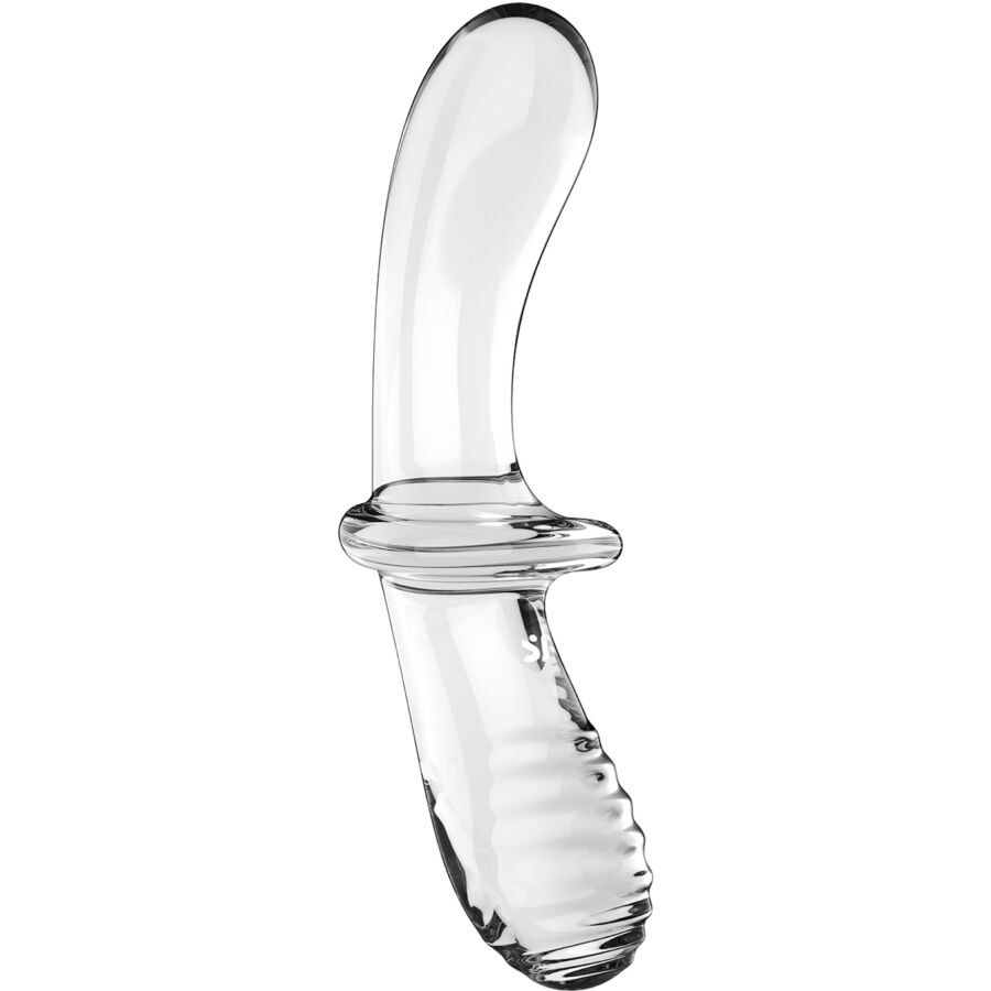 SATISFYER - DOUBLE DILDO CRISTAL TRANSPARENT