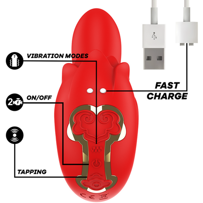 MIA - STIMULATEUR SELENA VIBRANT + TAPPING ROUGE