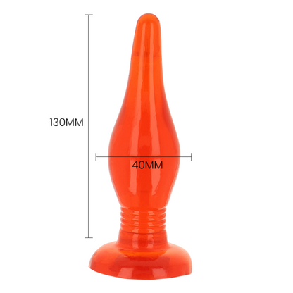 BAILE - PLUG ANAL TACTO SUAVE ROJO 14,2 CM