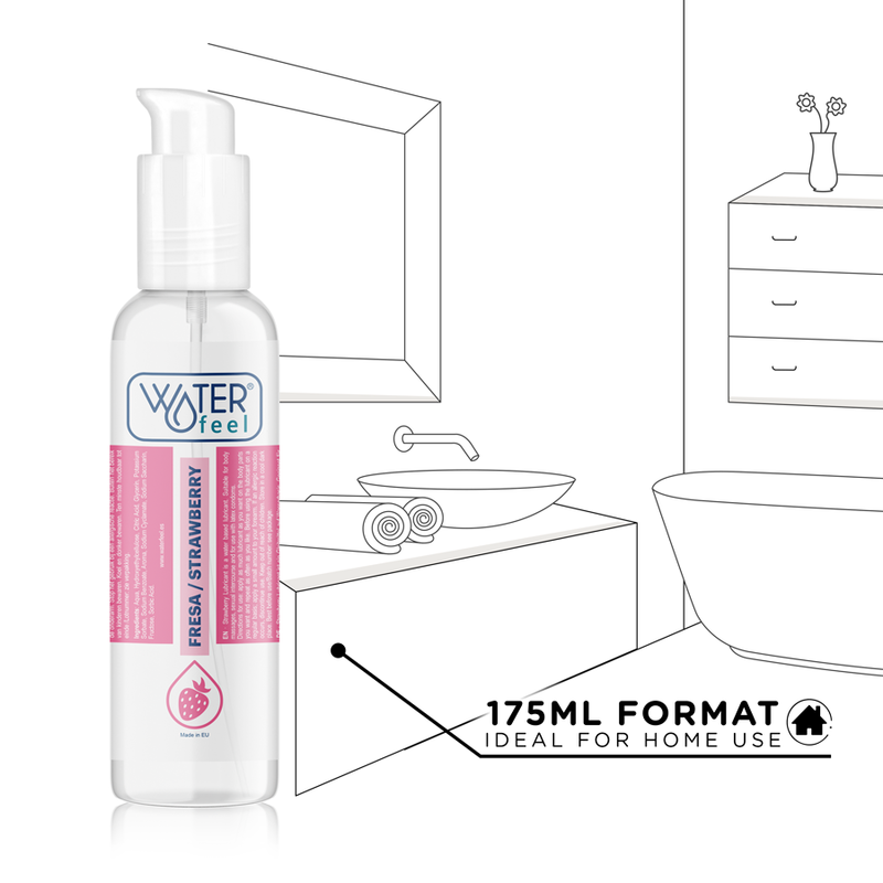 WATERFEEL - STRAWBERRY WATER BASED LUBRICANT 175 ML