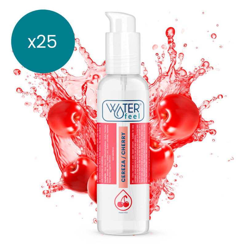WATERFEEL - LUBRIFIANT CERISE 175 ML PACK 25 UNITÉS