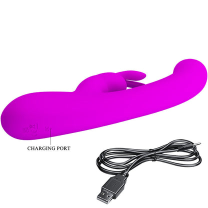 PRETTY LOVE - VIBRADOR CONEJO LAMAR Y PUNTO G VIOLETA