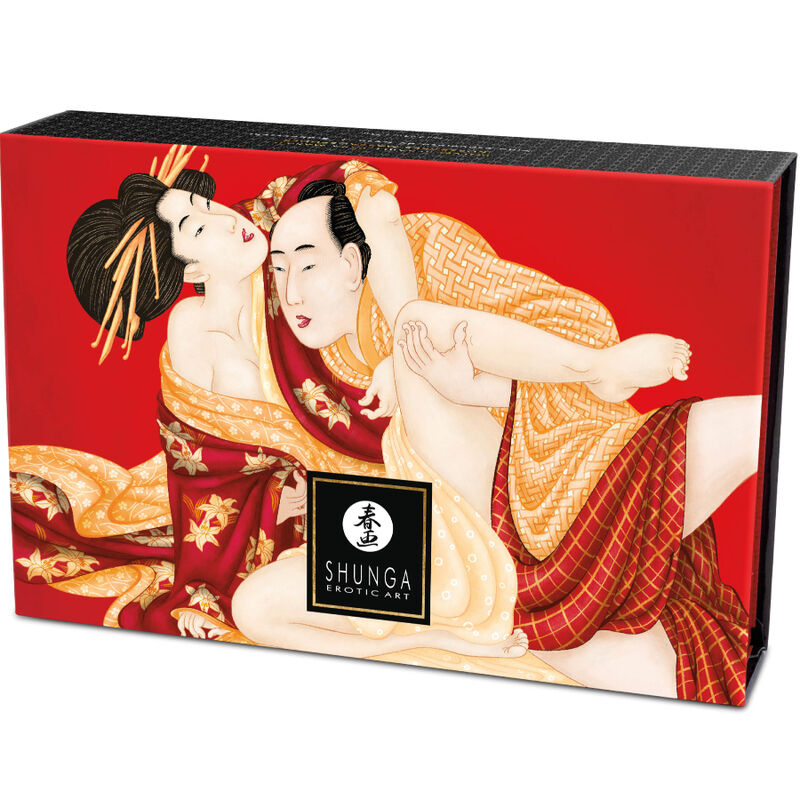 SHUNGA - KIT DE POUDRE DE MASSAGE COMESTIBLE À LA FRAISE