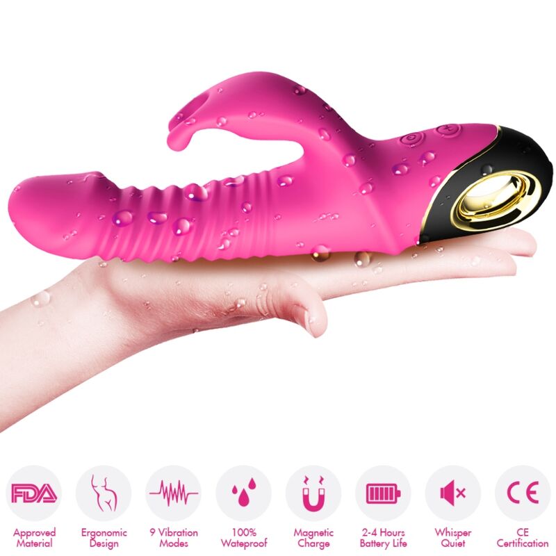 ARMONY - ZING DILDO VIBRATEUR LAPIN FUCHSIA