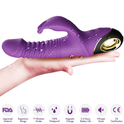 ARMONY - ZING DILDO VIBRATOR RABBIT PURPLE