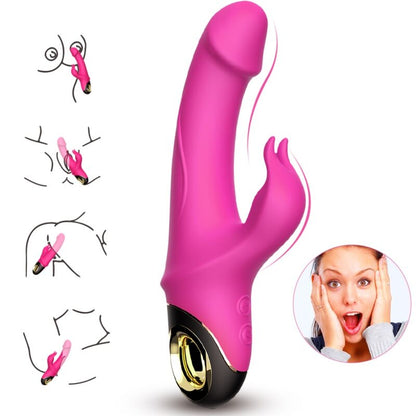 ARMONY - METEROR DILDO VIBRATEUR RABBIT ROTATOR FUCHSIA