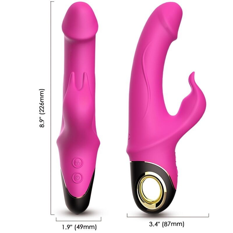 ARMONY - METEROR DILDO VIBRATEUR RABBIT ROTATOR FUCHSIA