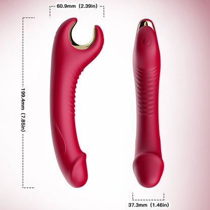 ARMONY - PRINCE DILDO VIBRATOR & ROTATOR RED