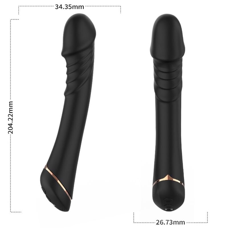 ARMONY - DILDO VIBRATEUR SILICONE NOIR