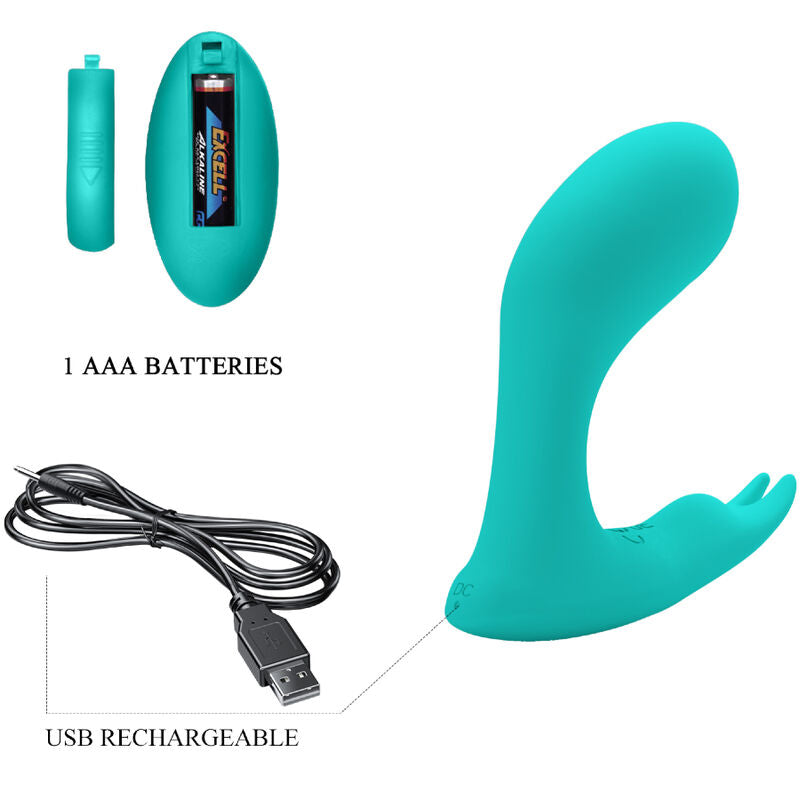 PRETTY LOVE - IDABELLE VIBRATION & PULSATION REMOTE CONTROL BLUE