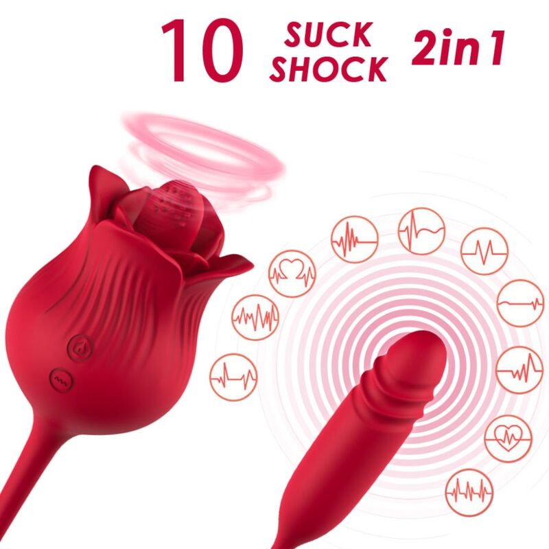 ARMONY - ROSELIP VIBRATEUR DE CLIT ET VIBRATEUR ROUGE