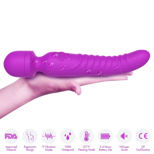 ARMONY - MASSEUR ET VIBRATEUR MISSION AVEC EFFET DE CHALEUR VIOLETTE