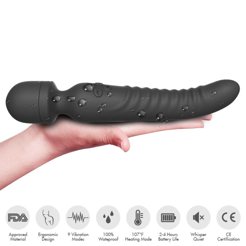 ARMONY - MISSION MASSEUR &amp; VIBRATEUR EFFET CHALEUR NOIR