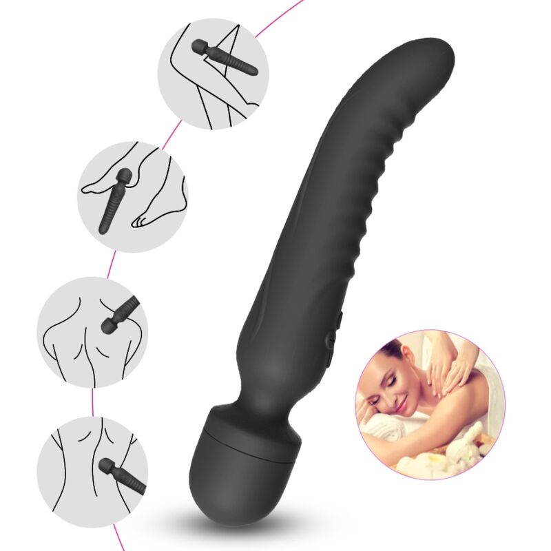 ARMONY - MISSION MASSEUR &amp; VIBRATEUR EFFET CHALEUR NOIR