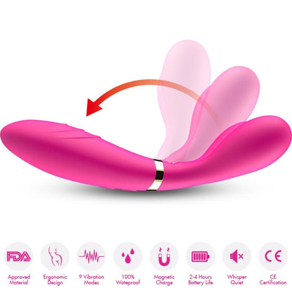 ARMONY - Y-WAND MASSAGER & VIBRATOR DOUBLE HEAD FUCHSIA