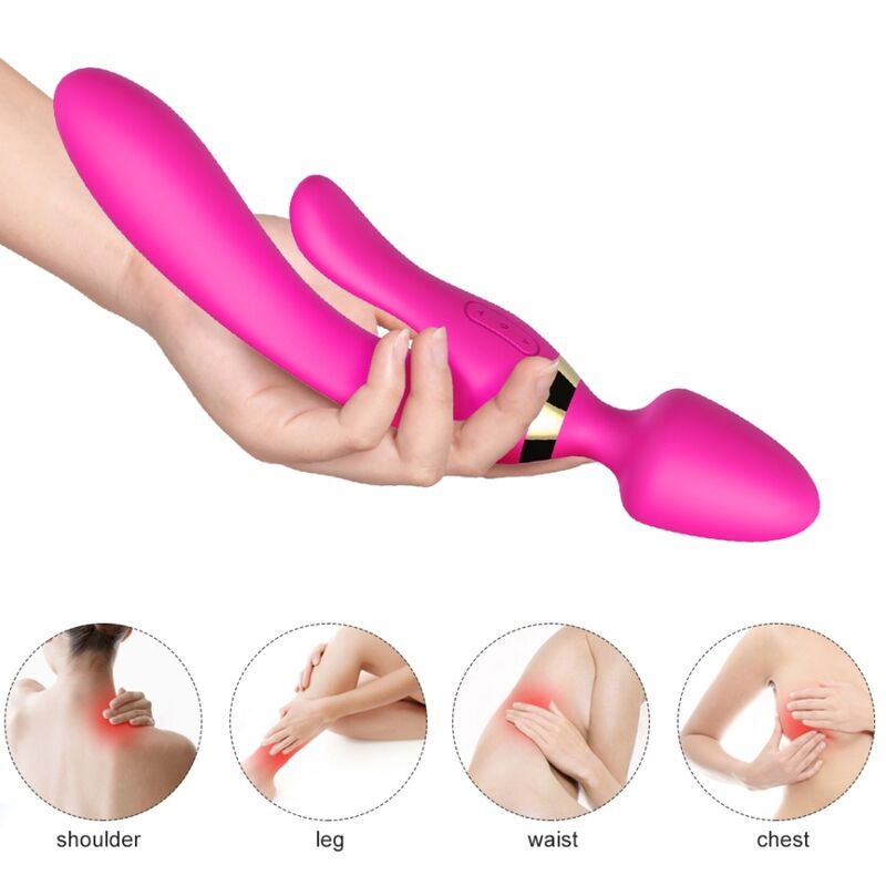 ARMONY - MASSEUR &amp; VIBRATEUR RABBIT FUCHSIA