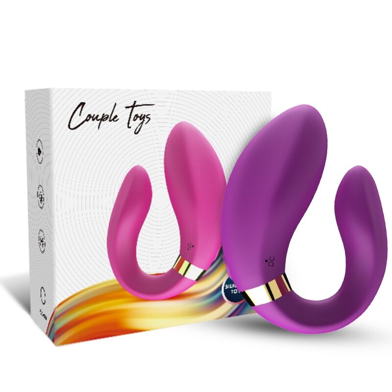 ARMONY - VIBRADOR CRESCENT PARA PAREJAS CONTROL REMOTO MORADO