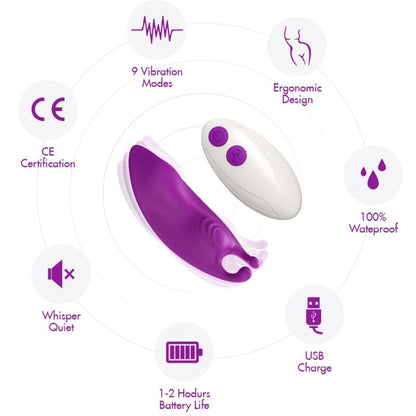 ARMONY - HONEYBEE CULOTTE PORTABLE VIBRATEUR POINT G TÉLÉCOMMANDE VIOLET