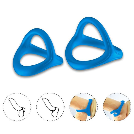 ARMONY - TRESSOR BLUE DOUBLE SILICONE RING