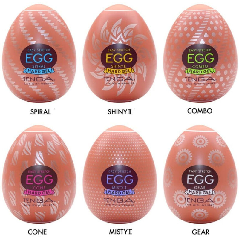 TENGA - HARD BOILED MASTURBATOR EGG PACK 6 UNITS