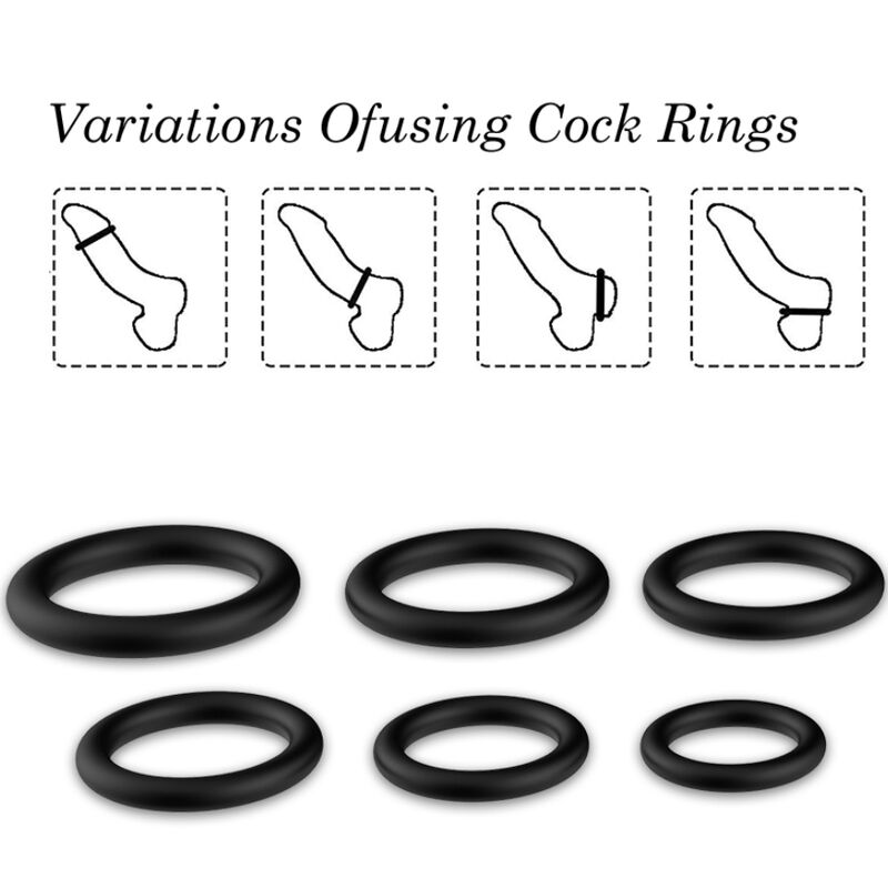 ARMONY - RINGS SILICONE BLACK