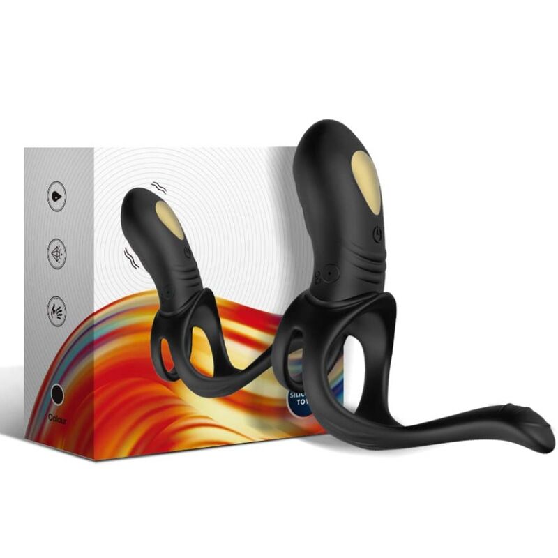 ARMONY - JOY JUMPER RING VIBRATOR FOR COUPLES & ANAL PLUG BLACK