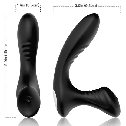 ARMONY - STORM VIBRATEUR ET PLUG ANAL POUR PROSTATE AVEC TÉLÉCOMMANDE NOIR