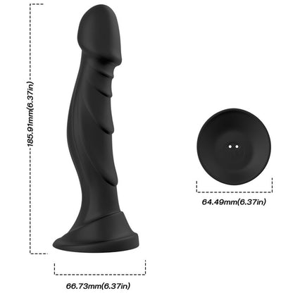 ARMONY - DILDO VIBRATEUR &amp; PLUG ANAL TÉLÉCOMMANDÉ NOIR